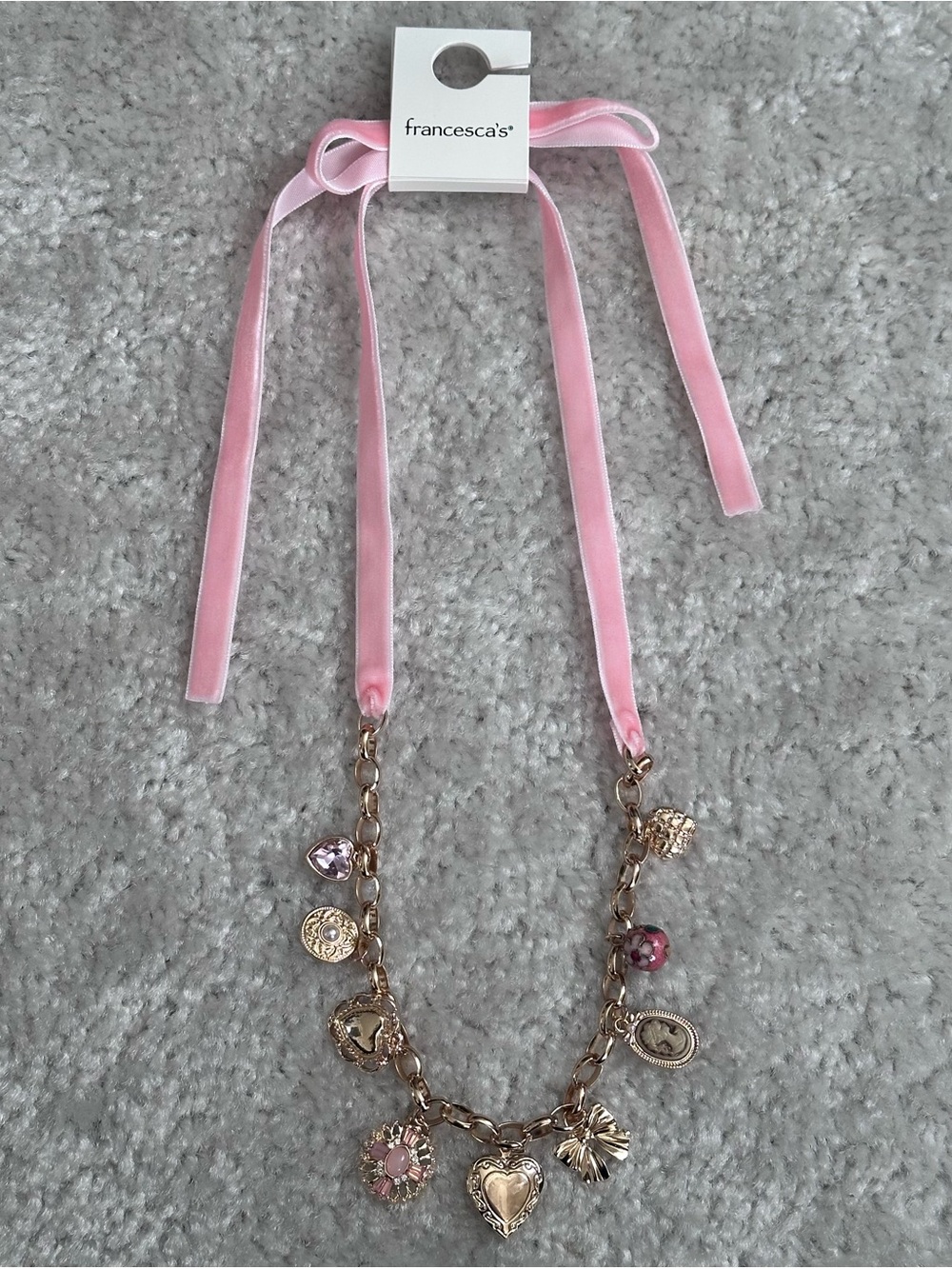 Francesca's - Velvet Ribbon Necklace